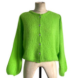 Button Front Mohair Cardigan