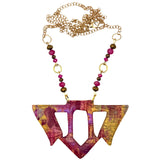 Goddess Shield Necklace Porlock Sunset
