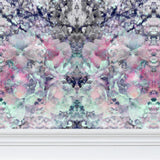 Spring Blossom Mint & Pink Wallpaper