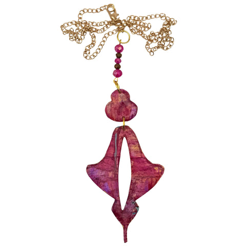 Moroccan Drop Necklace Porlock Sunset
