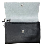 Vermont Black & White Leather Purse Small