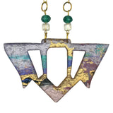 Goddess Shield Necklace Mediterranean Sunrise