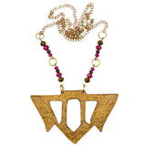 Goddess Shield Necklace Porlock Sunset