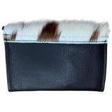 Vermont Brown & White Leather Purse Small