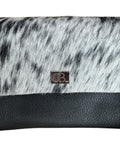 Vermont Black & White Leather Purse Small