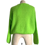 Button Front Mohair Cardigan