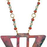 Goddess Shield Necklace Fruit Punch