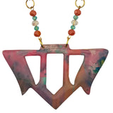 Goddess Shield Necklace Fruit Punch