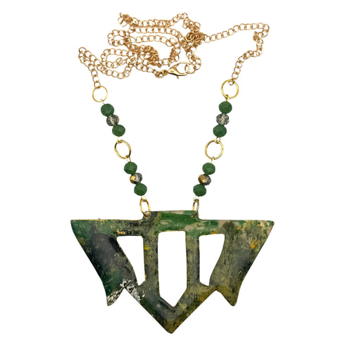 Goddess Shield Necklace Autumn in the Vale