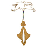Moroccan Drop Necklace Mediterranean Sunrise
