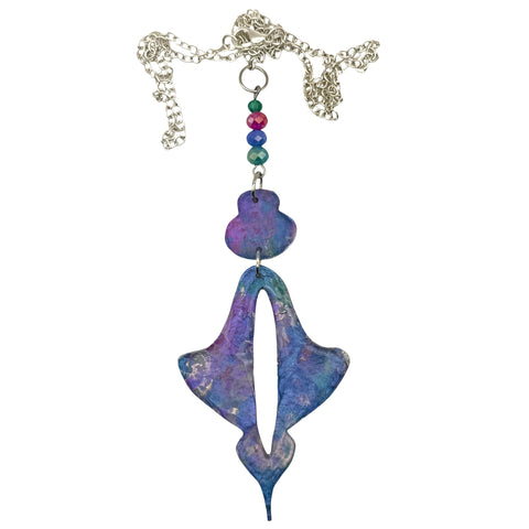 Moroccan Drop Necklace Water Lilies