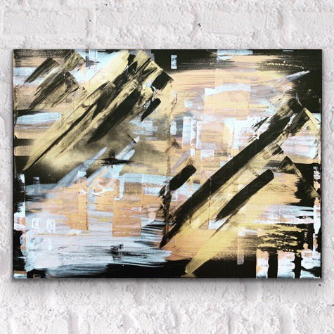 Gold Rush- Original Mixed Media Artwork on Canvas